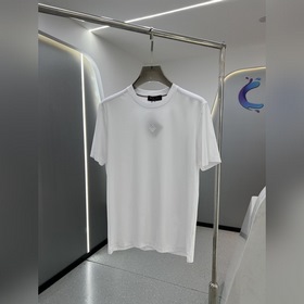 Loro Piana 2026春夏最新菱形字母繡标男士圓領T恤衫，精選全進口客供
