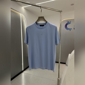 Loro Piana 2026春夏最新菱形字母繡标男士圓領T恤衫，精選全進口客供