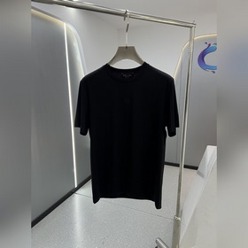 Loro Piana 2026春夏最新菱形字母繡标男士圓領T恤衫，精選全進口客供