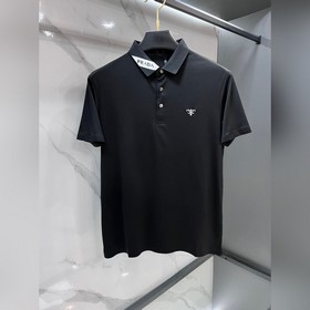 普拉達 2026ss夏季新品，男士免燙抗速幹商務短袖POLO衫，貿易公司渠道稀出