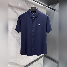 普拉達 2026ss新款翻領短袖襯衫，定制頂級冰爽錦氨無痕襯衫 ！重工藝設計，時