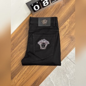 Versace 範思哲 獨家專供新款 潮男時尚休閑牛仔褲，高端歐版原單褲子，潮流