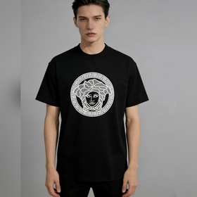範思哲  Versace 範思哲 春季新款短袖 純棉圓領短袖T恤，純棉T恤、