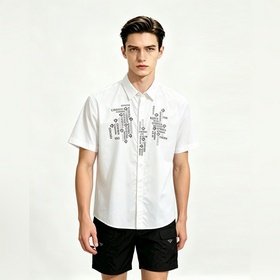 Versace 2026春夏新款襯衫 範思哲男士必備款短袖襯衫，頂級刺繡工藝襯衫