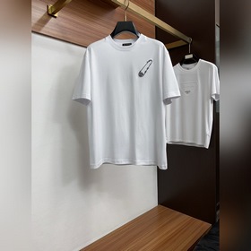 範思哲 ss新工藝logo純棉質微闊版圓領男士短袖T恤，新季新推系列将标識巧妙融