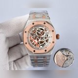 (男款)新品 愛彼-AP精品男士腕表，勁爆镂空設計，尊貴大氣，紳士風範，卓越品質