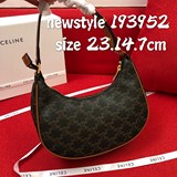 老花包的新王炸 CELINE  AVA TRIOMPHE帆布手袋原版購入打版∼復古老花腋下包lisa同款，
