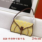  Celine新款vintage  中古牛仔腋下包 包邊柳釘裝飾 非常有