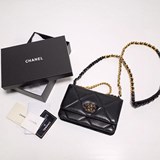 2023chanel香奈兒十分精緻！容量方面不用擔心 該裝的都裝得下羊皮尺寸19