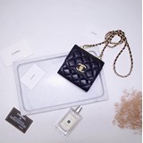 2023chanel專櫃同款原版羊皮 超級可愛的迷你鍊條小包，出門必備口紅小粉餅