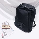 2023Chanel 香奈兒雙肩包新款潮貝殼背包森系小清新牛津布包