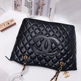 2023chanel cf系列 牛羊皮托特包單肩手提包鍊條包手感柔軟 版形超贊[