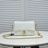 2023chanel  21k最新爆款mini  方胖子球紋牛皮經典菱格口蓋包