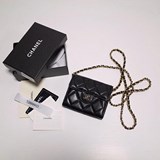 2023chanel經典鍊條晚宴包精緻的零錢包，很迷你，帶點複古的可愛風，可以凹