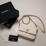 2023 chanel秋冬新品 方胖子 小羊皮 出街打開能補妝 關上能拗造型