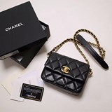 2023 chanel秋冬新品 方胖子 小羊皮 出街打開能補妝 關上能拗造型