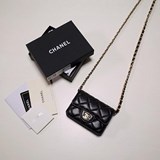 2023chanel 新款 鍊條卡包 chanel香奈兒專櫃款裡外全皮 專櫃款式