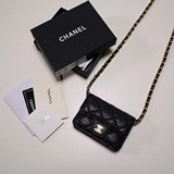 2023chanel 新款 鍊條卡包 chanel香奈兒專櫃款裡外全皮 專櫃款式