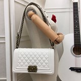 2023chanel 25cm古銅扣.款号67086牛皮平紋專櫃最新le boy