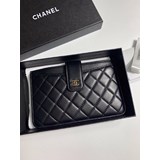 2023  chanel香奈兒專櫃款羊皮錢包裡外全皮 專櫃款式 做工細節無可挑剔