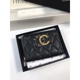 2023chanel 新款 chanel香奈兒專櫃款魚子醬牛皮 卡包 ，裡外全皮