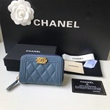 2023chanel 經典boy款 原單品質！菱格紋路、内裡容量不錯！适合存放卡