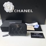 2023chanel 經典boy款 原單品質！菱格紋路、内裡容量不錯！适合存放卡