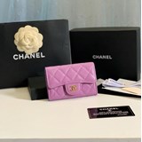 2023chanel   經典cf小卡包到貨！荔枝紋菱格紋路，非常耐看！複古五金