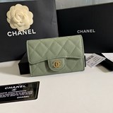 2023chanel  經典cf小卡包到貨！荔枝紋菱格紋路，非常耐看！複古五金非