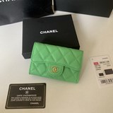 2023chanel  經典cf小卡包到貨！荔枝紋菱格紋路，非常耐看！亮金與亮銀