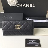 2023Chanel 新款CHANEL蓋頭長夾到貨！原單品質！采用一半皮帶編織一