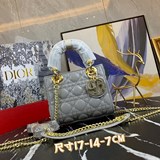  Dior【原版皮高品質 琺琅三格羊皮 （專櫃新Logo ） “原版K金