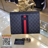 新款gucci古奇 最新爆款男士手包，高端品質面料配進口層頭皮  皮紋清