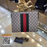 gucci古奇 最新爆款男士手包，高端品質面料配進口層頭皮  皮紋清晰皮