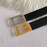   Gucci 雙面頭層牛皮 平紋 帶身寬3.4Cm 純鋼五金 非常耐用