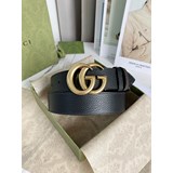 Gucci 專櫃同步雙面可用原單腰帶，進口原廠頭層牛皮，轉動扣頭五金，寬度3.8