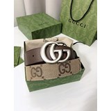  Gucci 新款原單品質腰帶，寬度4.0cm駝色和烏木色加大GG帆布和
