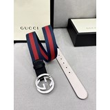 Gucci 專櫃同步原單腰帶，經典布帶小爆款，上身非常舒服，純銅互式雙G扣，寬度