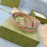 (女款)古奇GUCCI官網同步最新女款，帶身釆用頭層牛皮，寬度2.5cm，長度：75.8