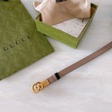 (女款) gucci女款黃銅金色調配件雙G帶扣2.0mm精品-意大利創作