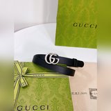 (女款)Gucci 頂級原單女款腰帶，定制進口原版皮，真空電鍍扣頭，修身百搭腰帶，女神必