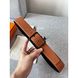  官網同步-Hermes SADDLE 40 雙面皮腰帶 Sombrer