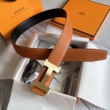  Hermes 愛馬仕 寬3.8cm 進口原版皮帶身 雙面可兩面用 精品