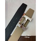  Hermes-  3.8cm 進口雙面原版皮 雙面手感柔軟 搭配精鋼五