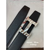  Hermes-  3.8cm 進口雙面原版皮 雙面手感柔軟 搭配精鋼五
