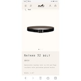  Hermes-官網同步-NATHAN 32 BELT 搭配鍍钯金屬扣 