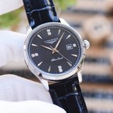 (男款)浪琴-LONGINES新品男士腕表搭載全自動機械，礦物質耐磨鏡面316L精鋼表殼