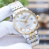 (男款)浪琴-LONGINES新品男士腕表搭載全自動機械，礦物質耐磨鏡面316L精鋼表殼