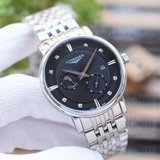 (男款)浪琴-Longines精品男士腕表經典4針日月星辰設計，尊貴大氣，紳士風範，卓越