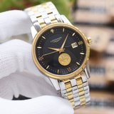 (男款)浪琴-LONGINES新品男士腕表搭載全自動機械，礦物質耐磨鏡面316L精鋼表殼